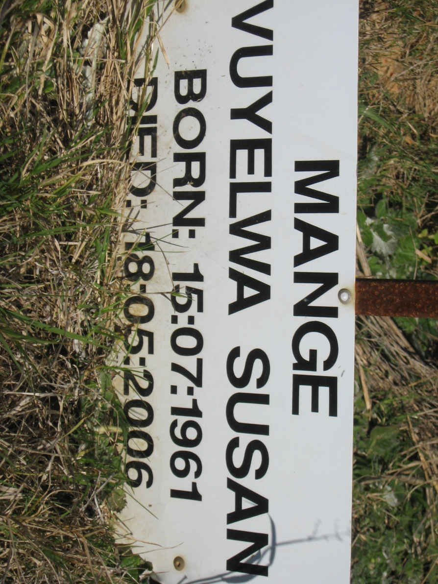 MANGE Vuyelwa Susan 1961-2006