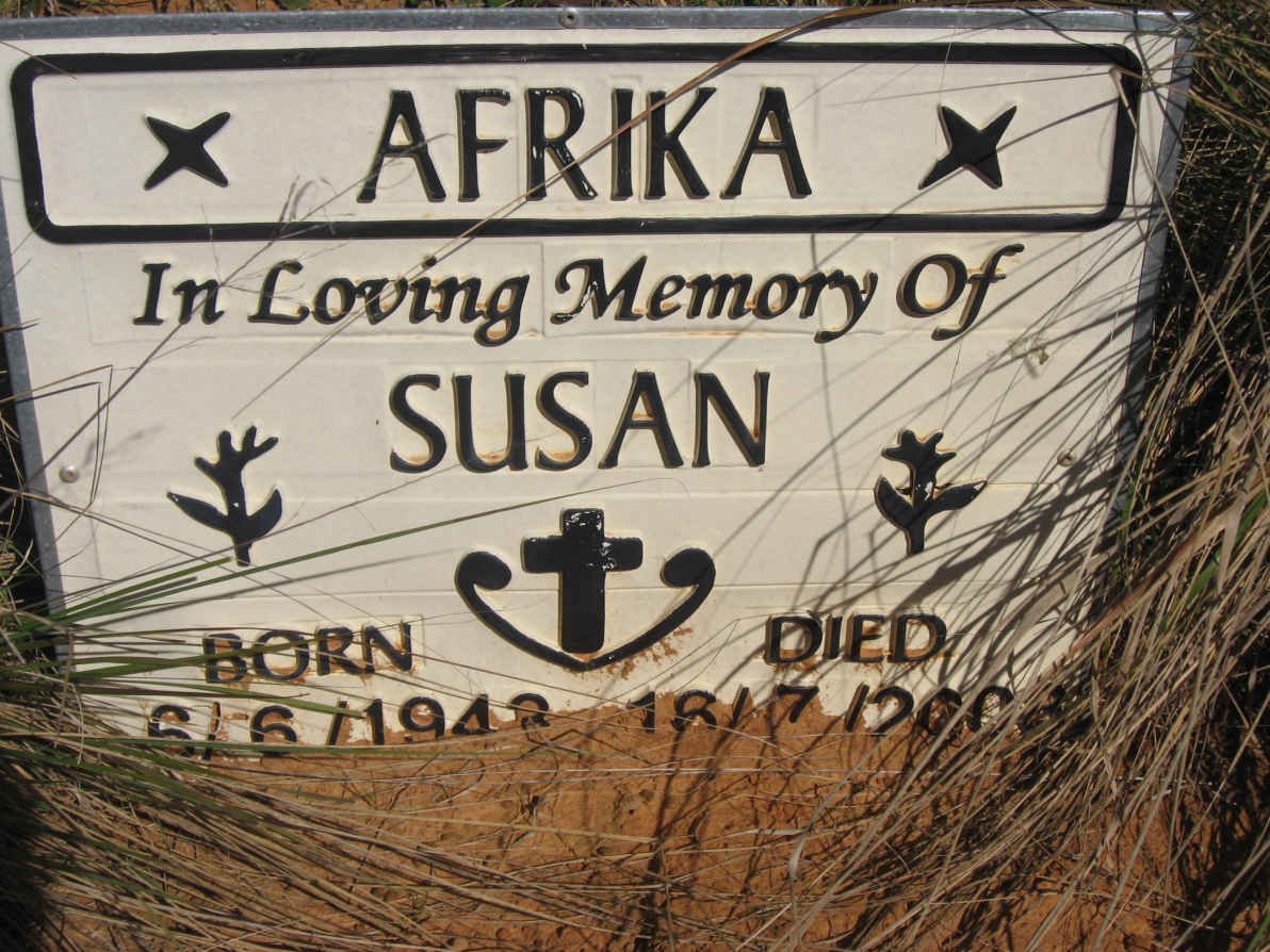 AFRIKA Susan 1943-2003