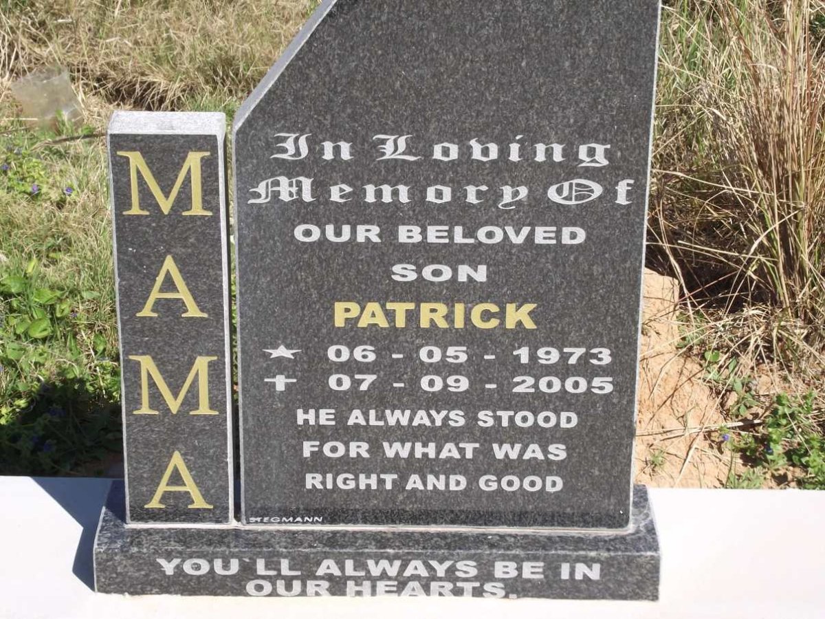 MAMA Patrick 1973-2005