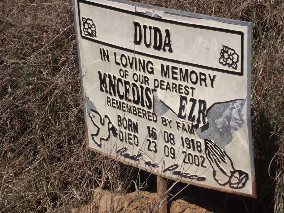 DUDU Mncedisi Ezra 1918-2002