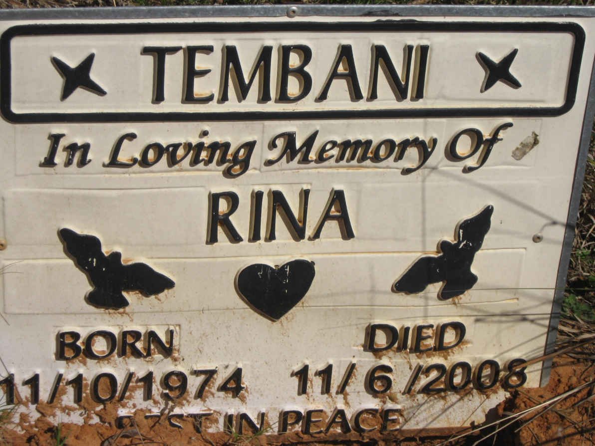 TEMBANI Rina 1974-2008