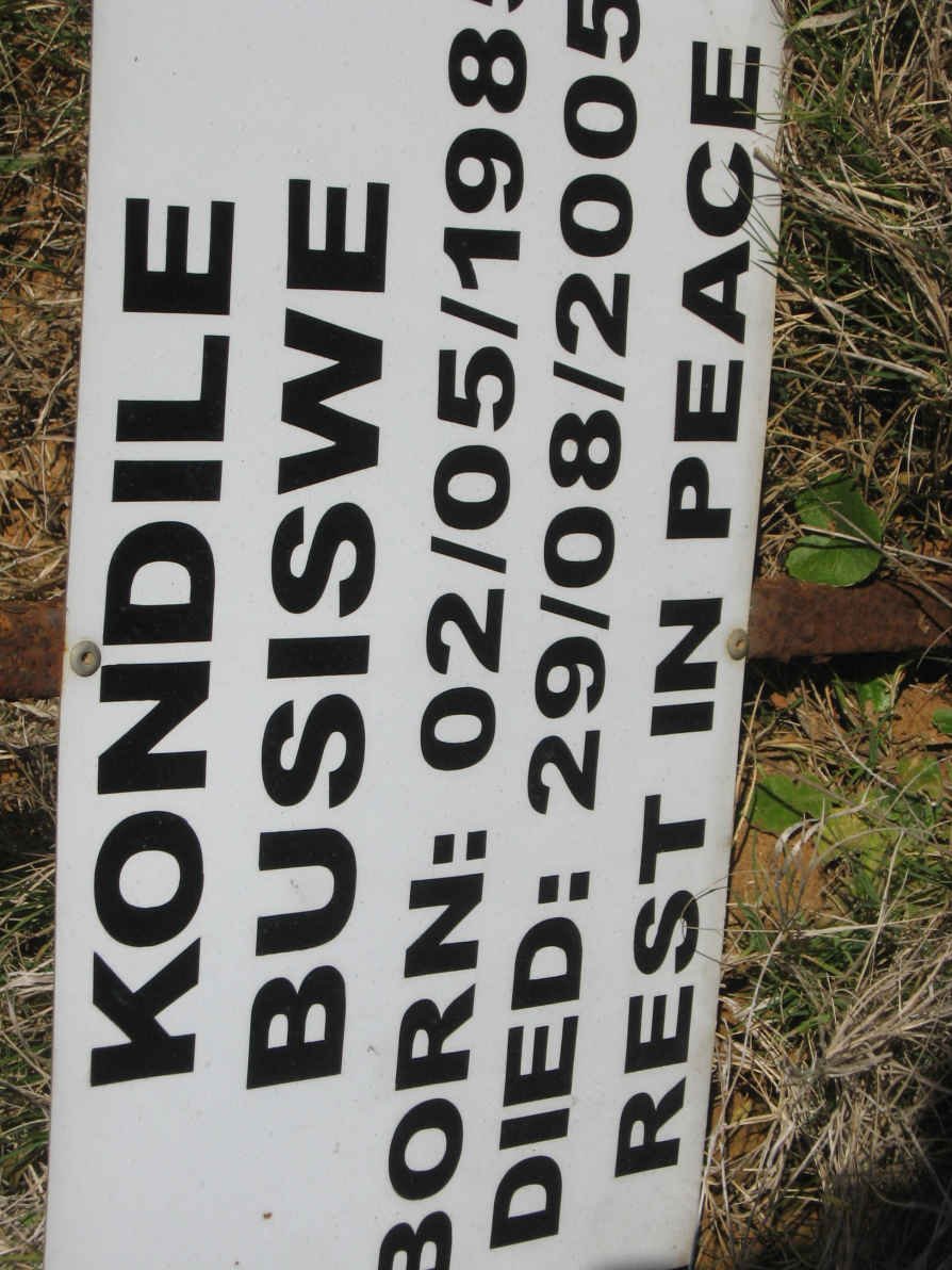 KONDILE Busiswe 1985-2005