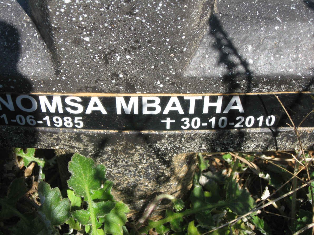 MBATHA Nomsa 1985-2010
