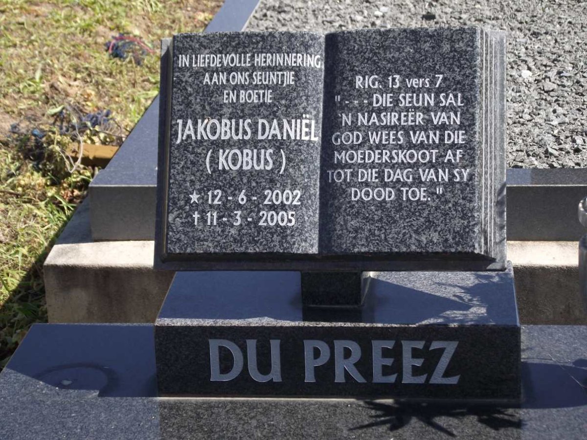 PREEZ Jakobus Daniël, du  2002-2005