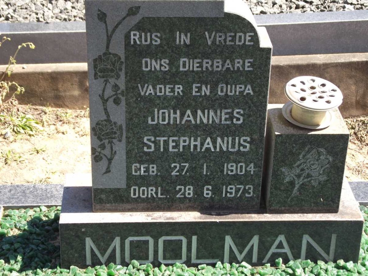 MOOLMAN Johannes Stephanus 1904-1973