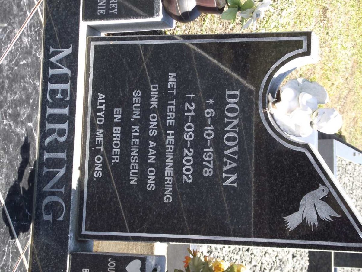 MEIRING Donovan 1978-2002