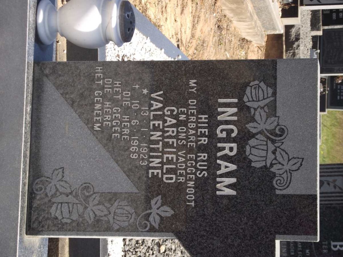 INGRAM Garfield Valentine 1923-1969