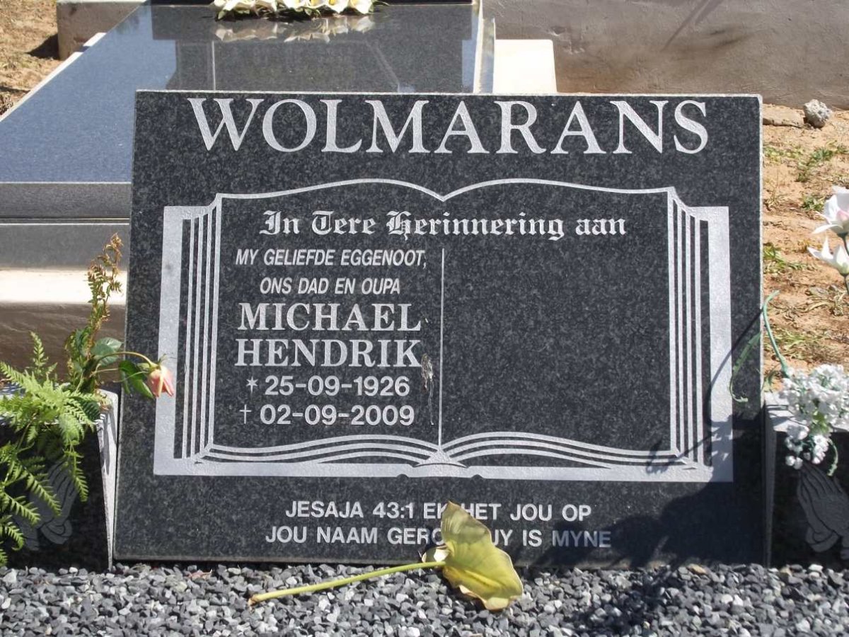 WOLMARANS Michael Hendrik 1926-2009