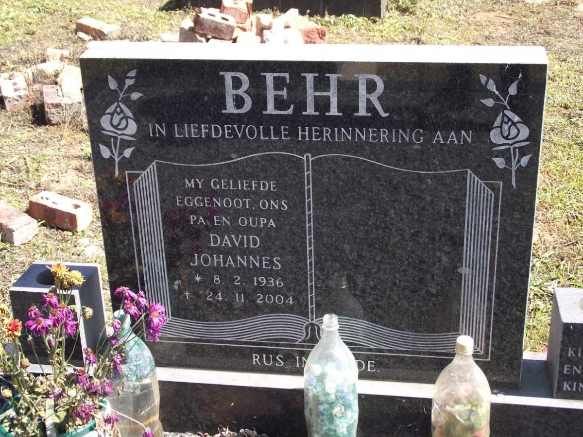 BEHR David Johannes 1936-2004