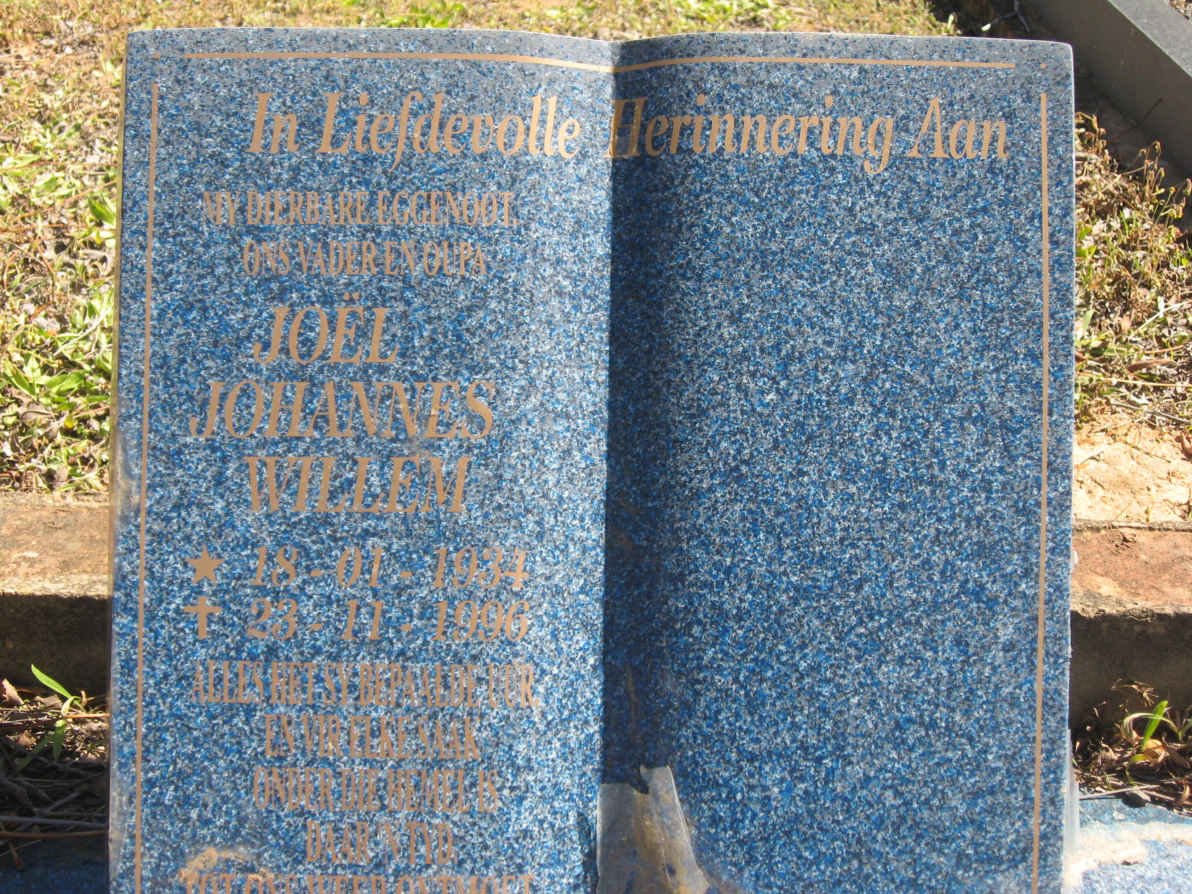 BEHR Joel Johannes Willem 1934-1996