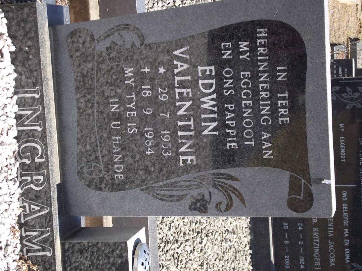 INGRAM Edwin Valentine 1953-1984
