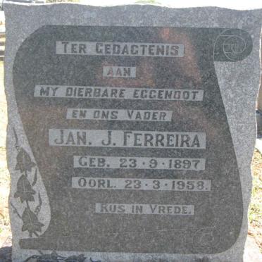 FERREIRA Jan J. 1897-1958