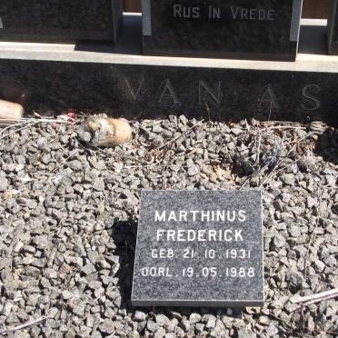 AS Marthinus Frederick, van 1931-1988