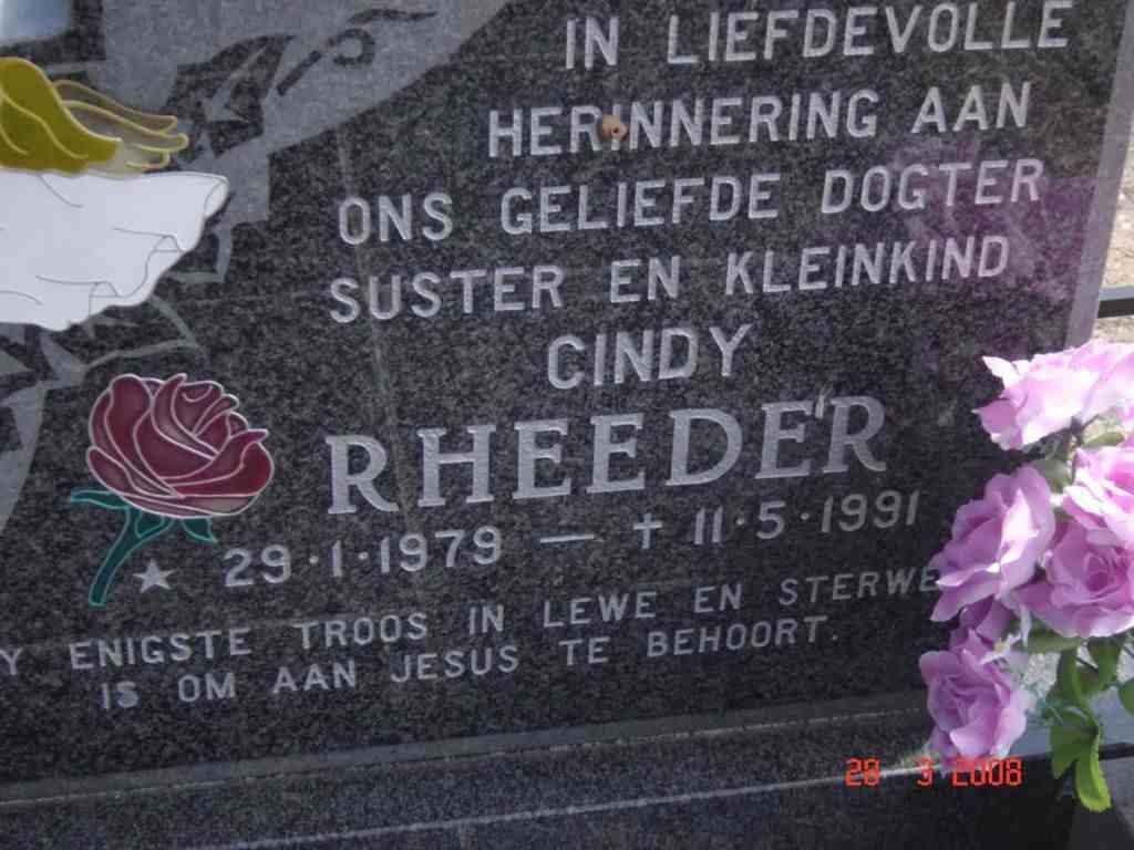 RHEEDER Cindy 1979-1991