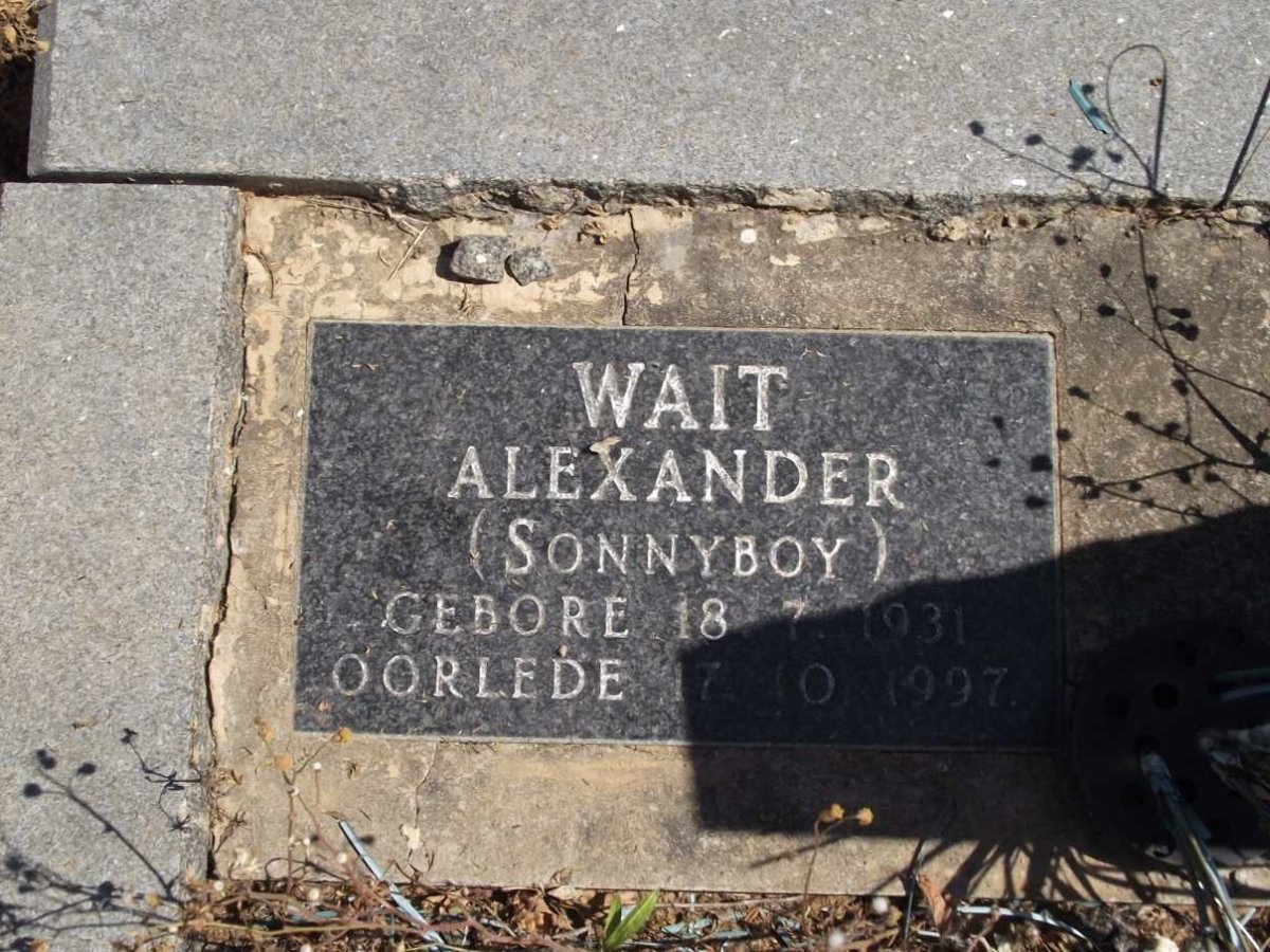 WAIT Alexander 1931-1997