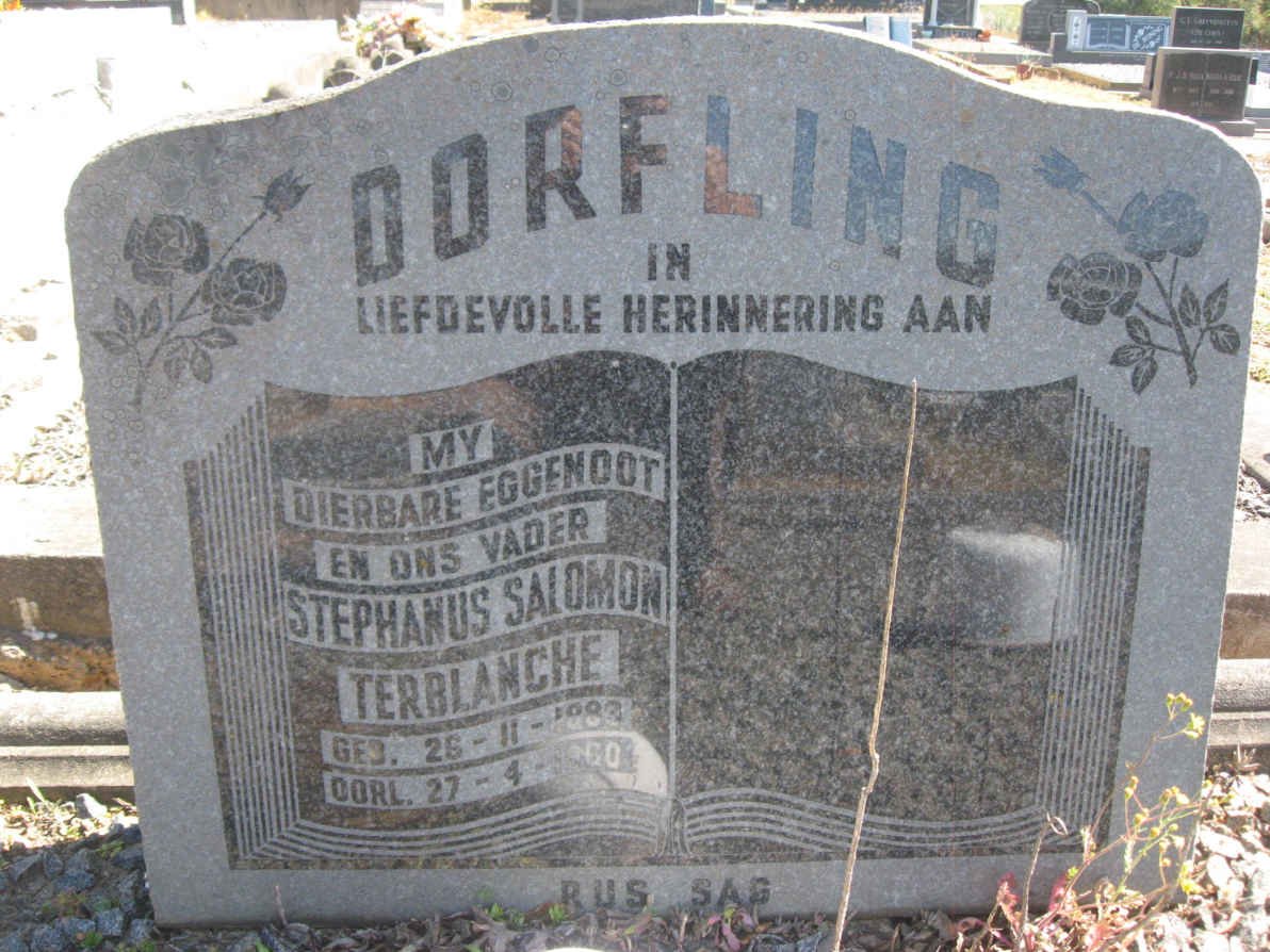 DORFLING Stephanus Salomon Terblanche 1882-1960