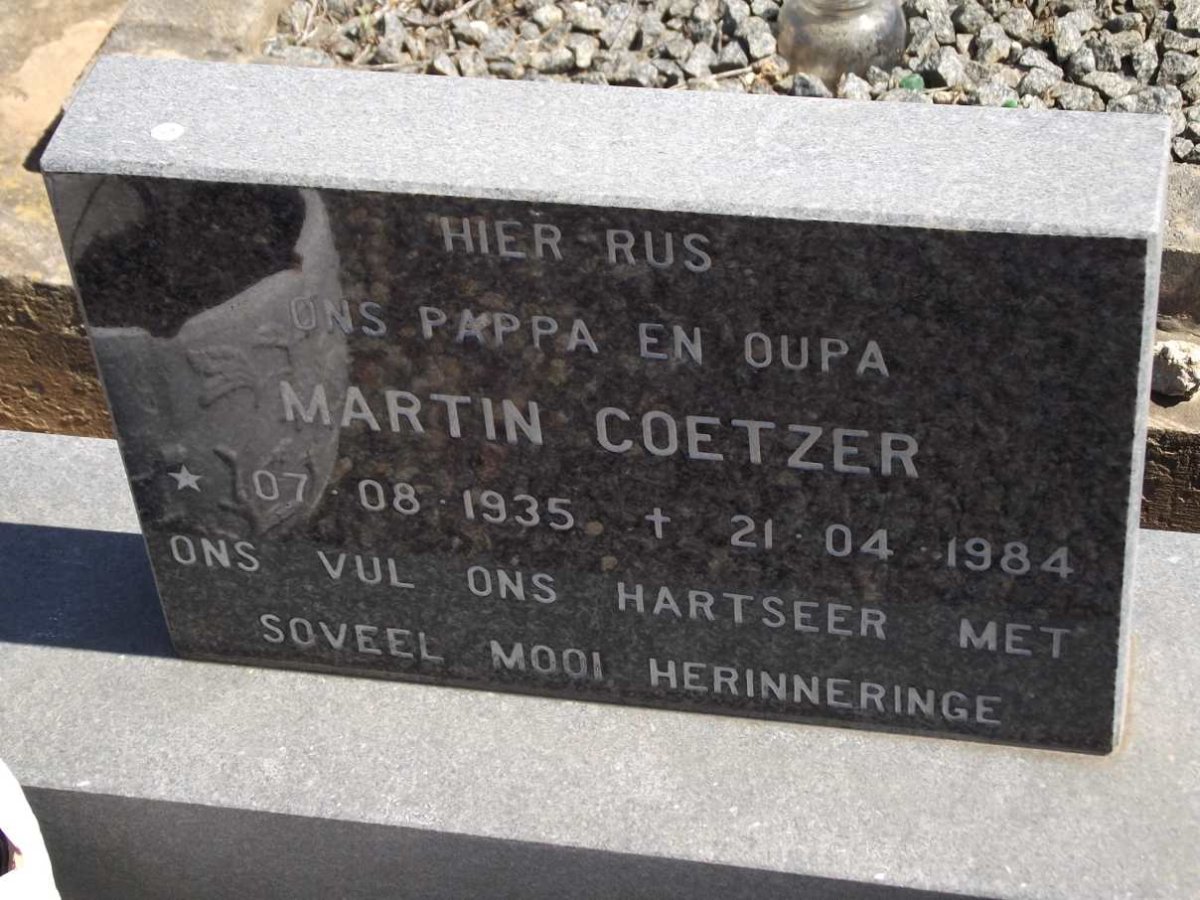 COETZER Martin 1935-1984