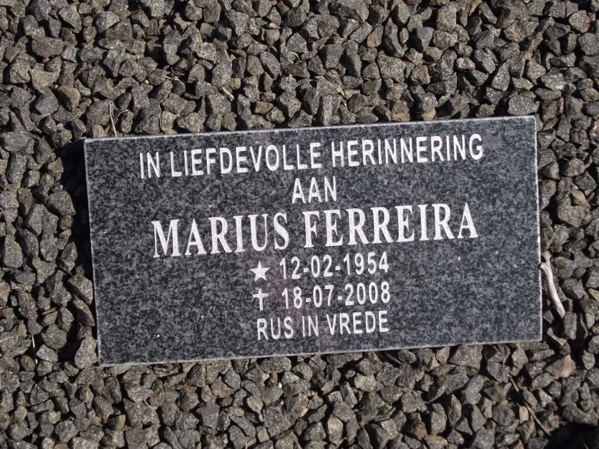 FERREIRA Marius 1954-2008