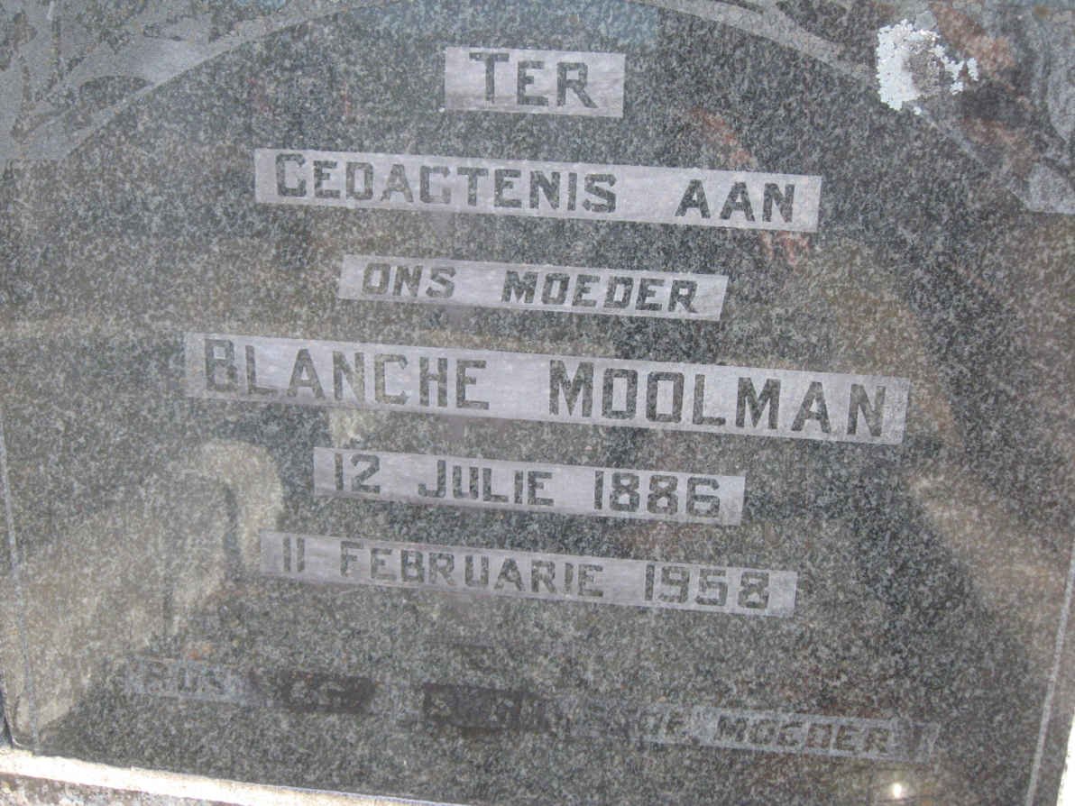 MOOLMAN Blanche 1886-1958