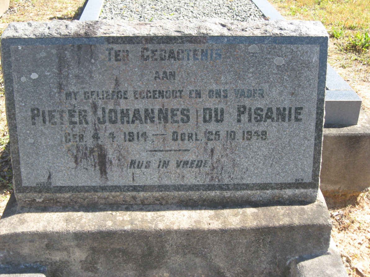 PISANIE Pieter Johannes, du 1914-1949
