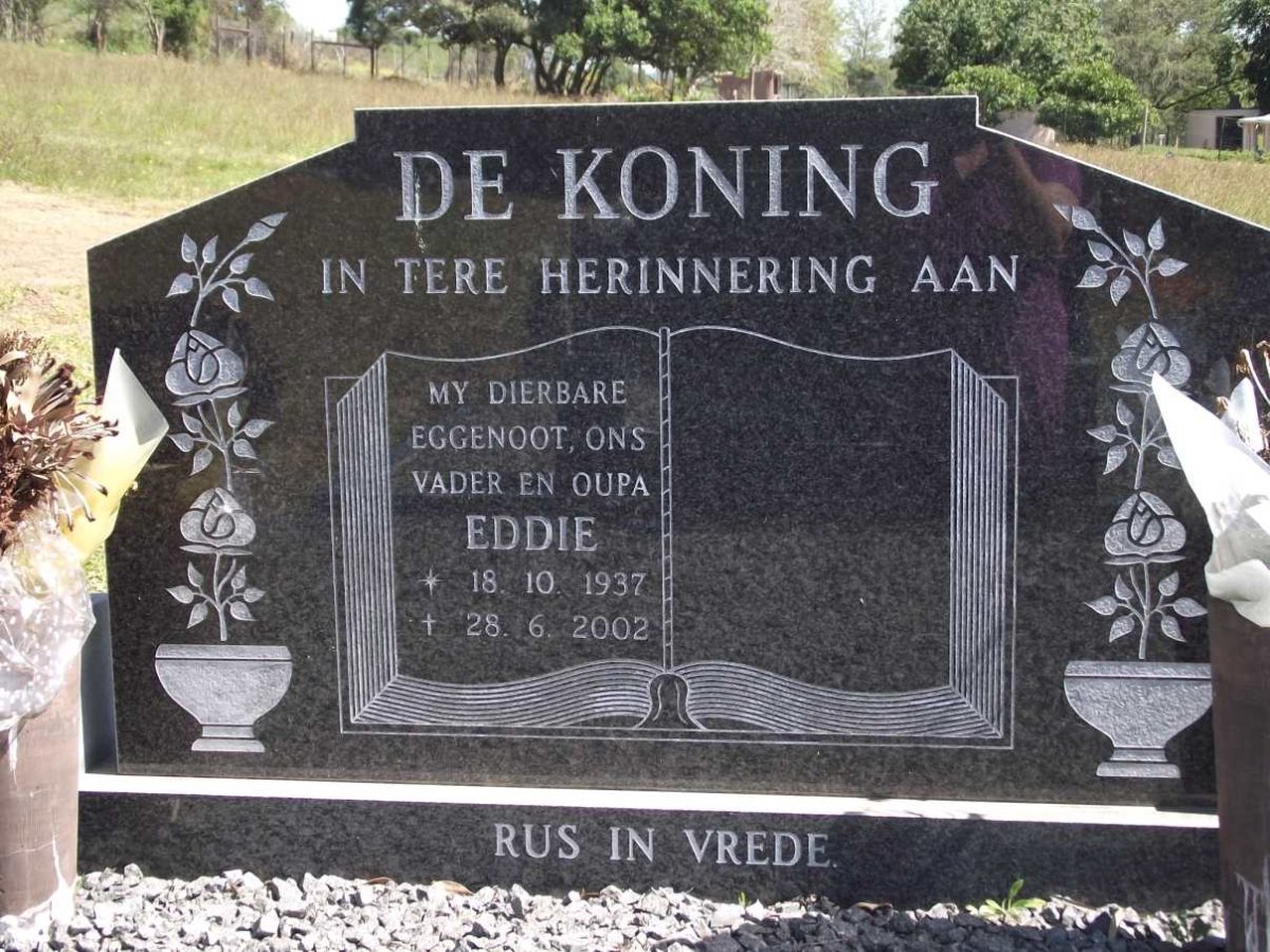 KONING Eddie, de 1937-2002