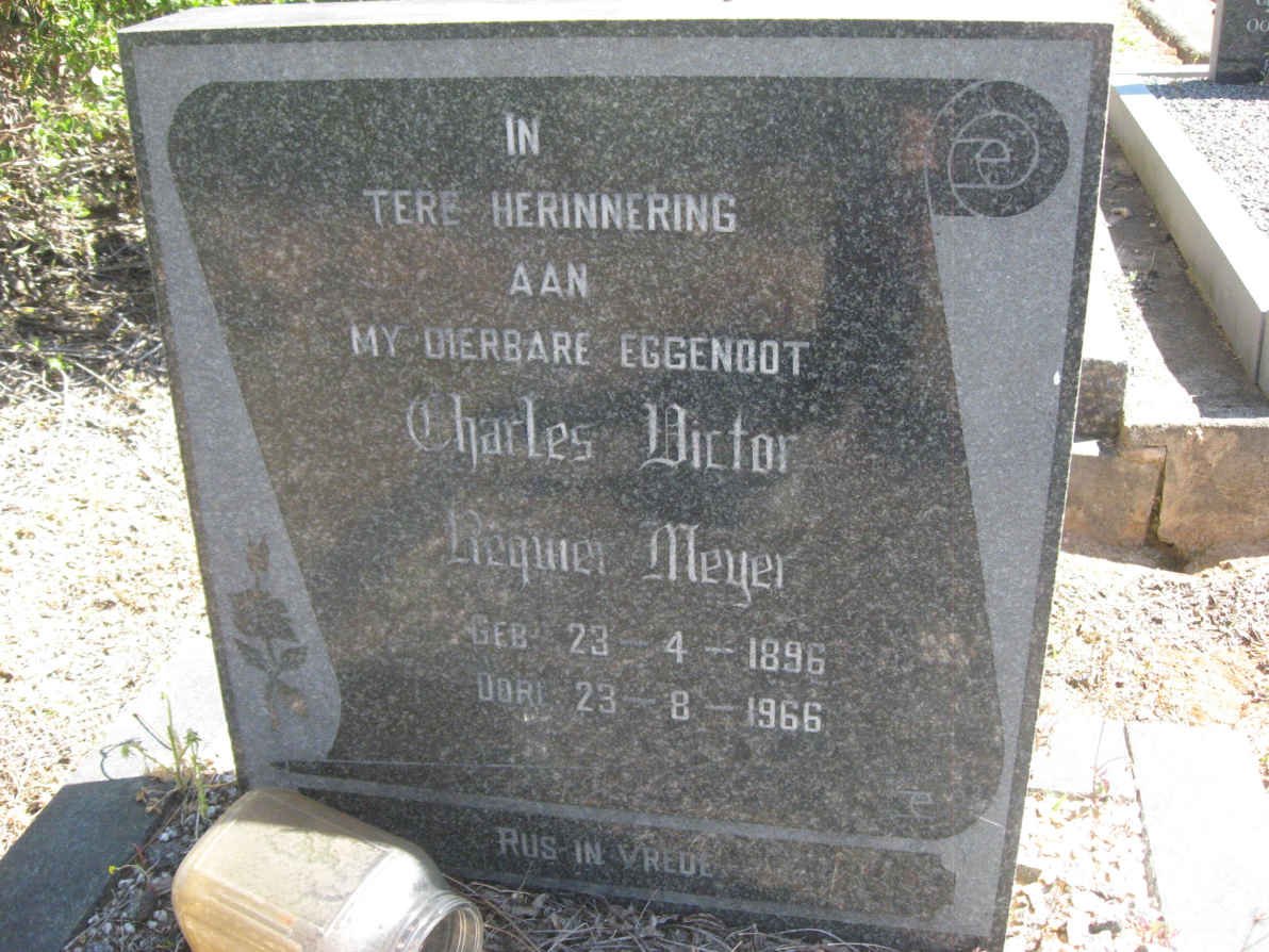 MEYER Charles Victor Requier 1896-1966