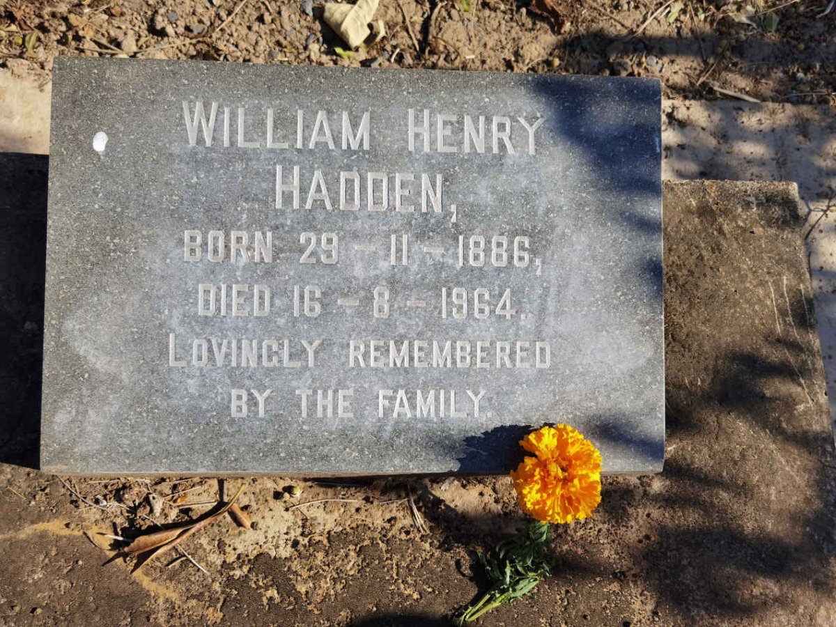 HADDEN William Henry 1886-1964