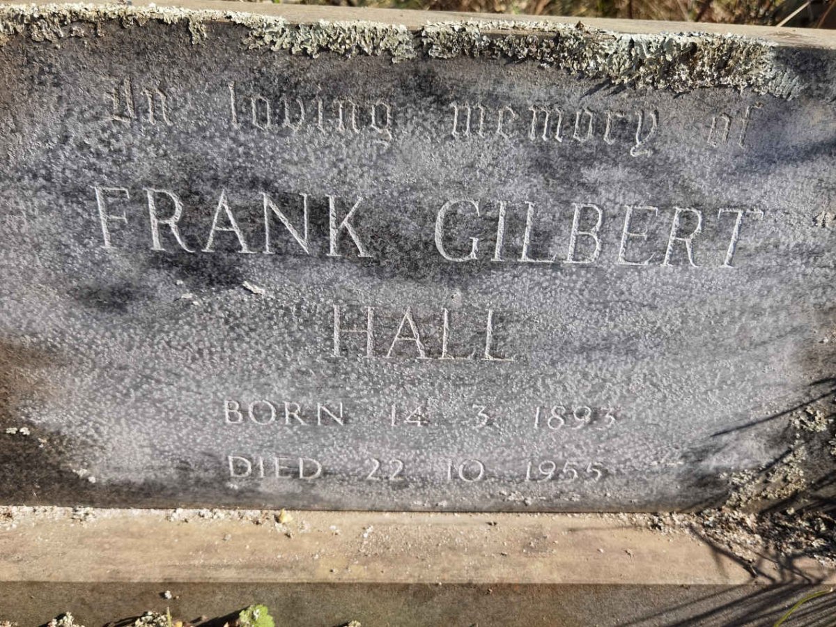 HALL Frank Gilbert 1893-1955