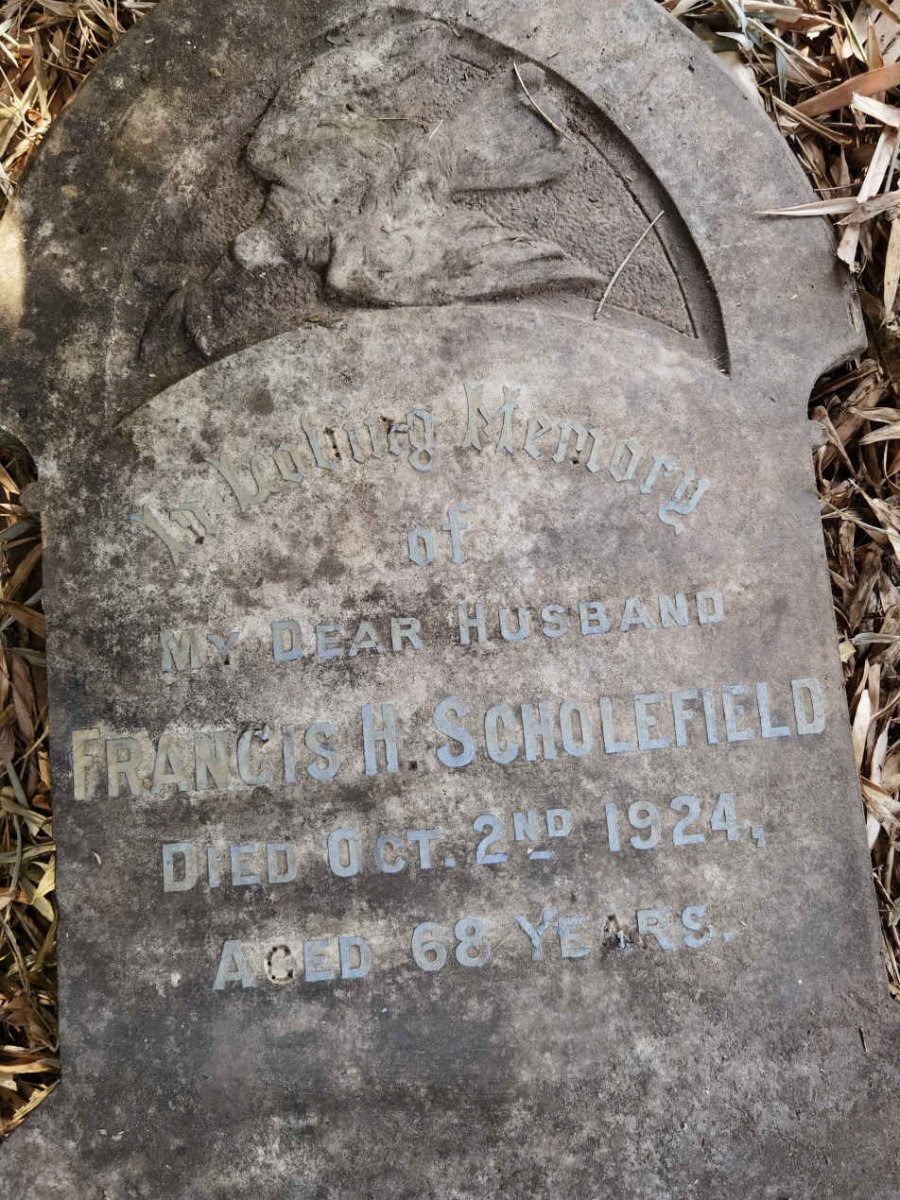 SCHOLEFIELD Francis H. -1924
