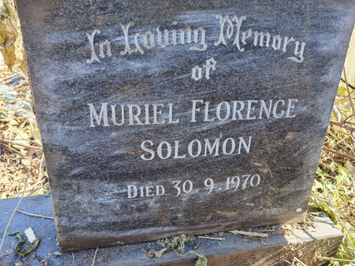 SOLOMON Muriel Florence -1970