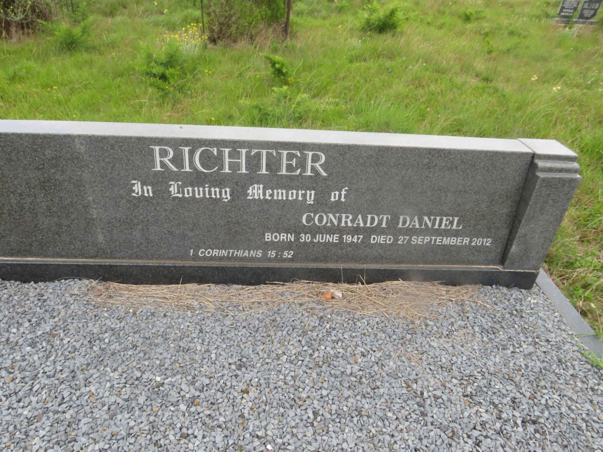 RICHTER Conradt Daniel 1947-2012