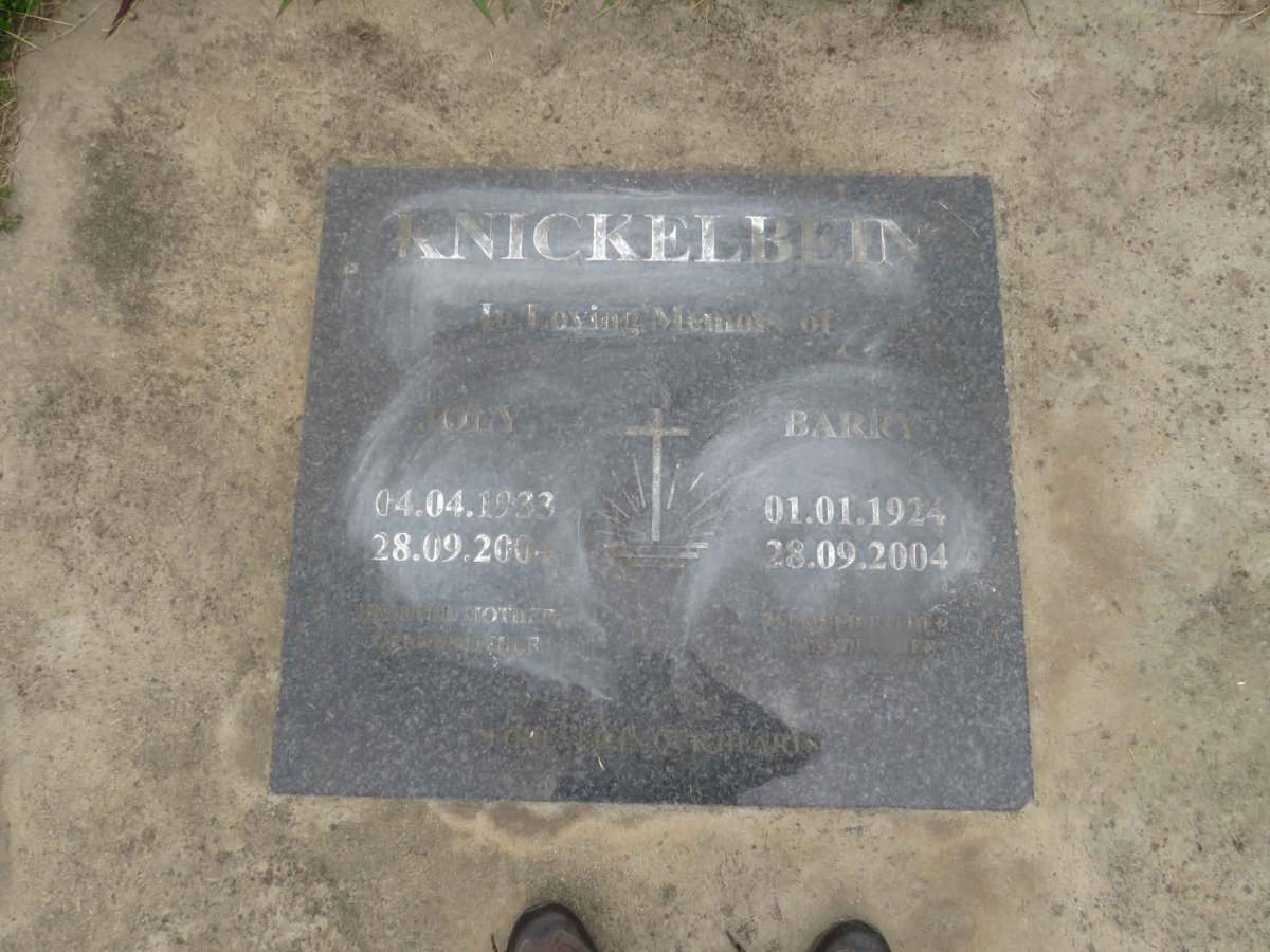 KNICKELBEIN Barry 1924-2004 &amp; Joly 1933-2004