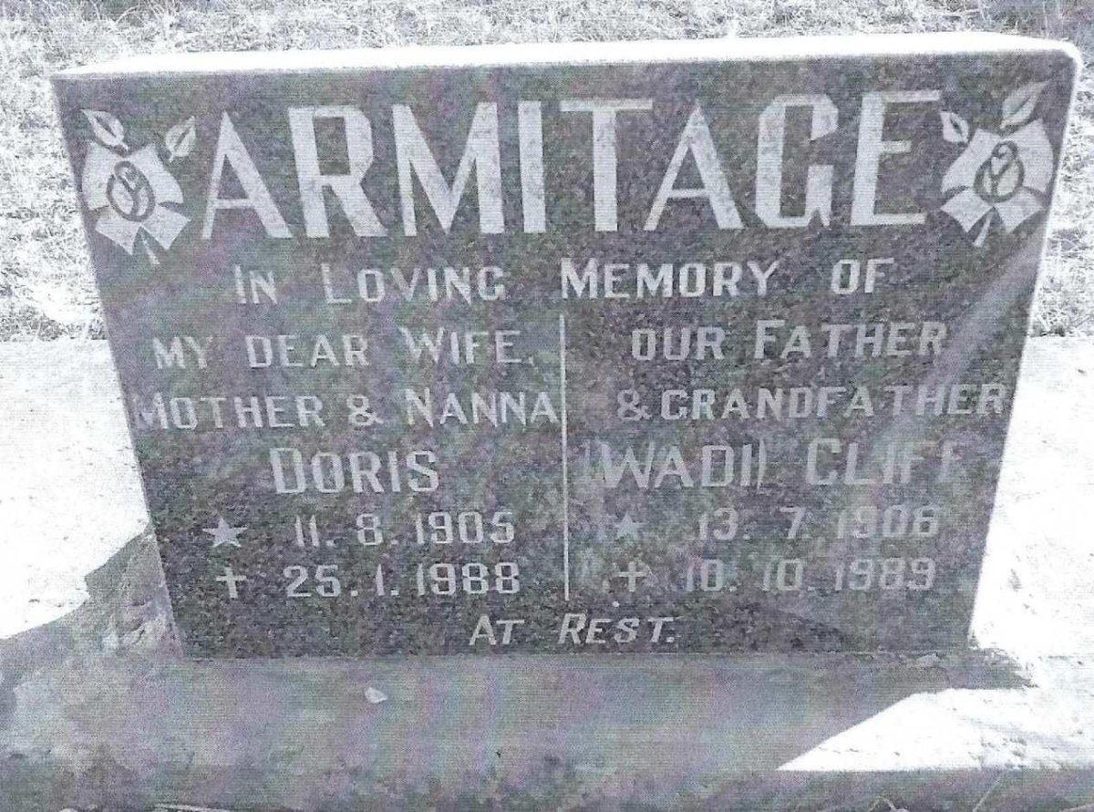 ARMITAGE Cliff 1906-1989 &amp; Doris 1905-1988