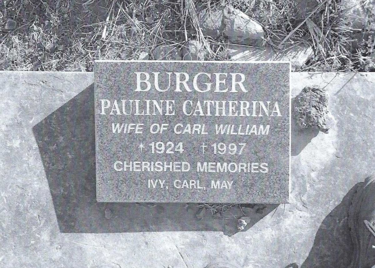BURGER Pauline Catherina 1924-1997