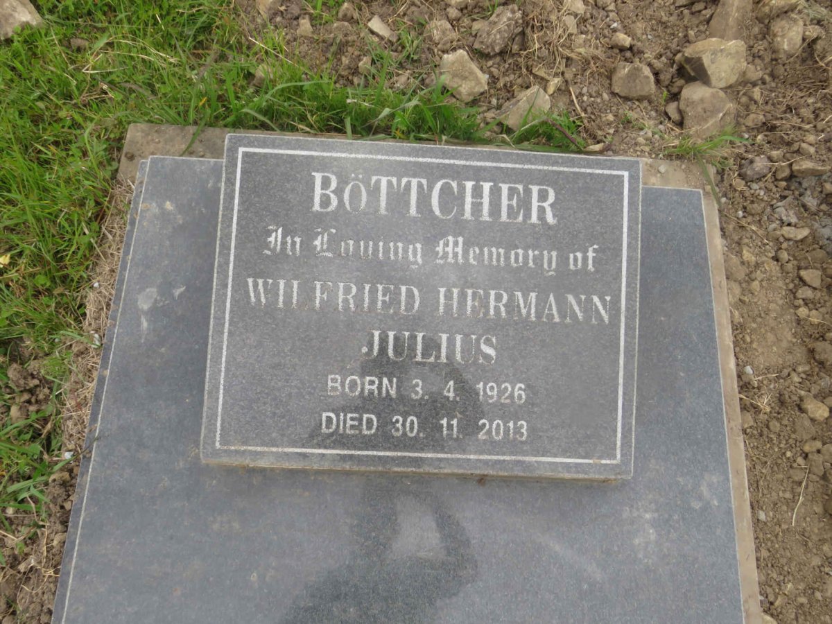BOTTCHER Wilfried Hermann Julius 1926-2013