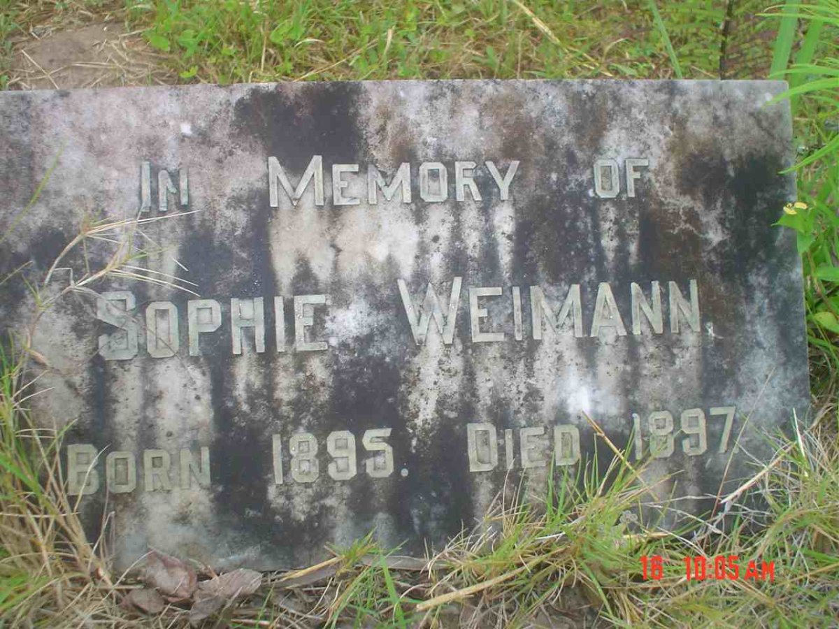 WEIMANN Sophie 1895-1897