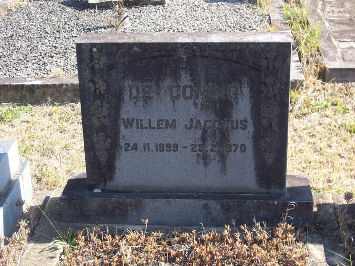 CONING Willem Jacobus, de 1899-1970