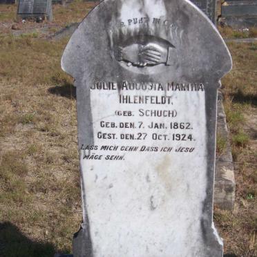 IHLENFELDT Julie Auguste Martha nee SCHUCH 1862-1924