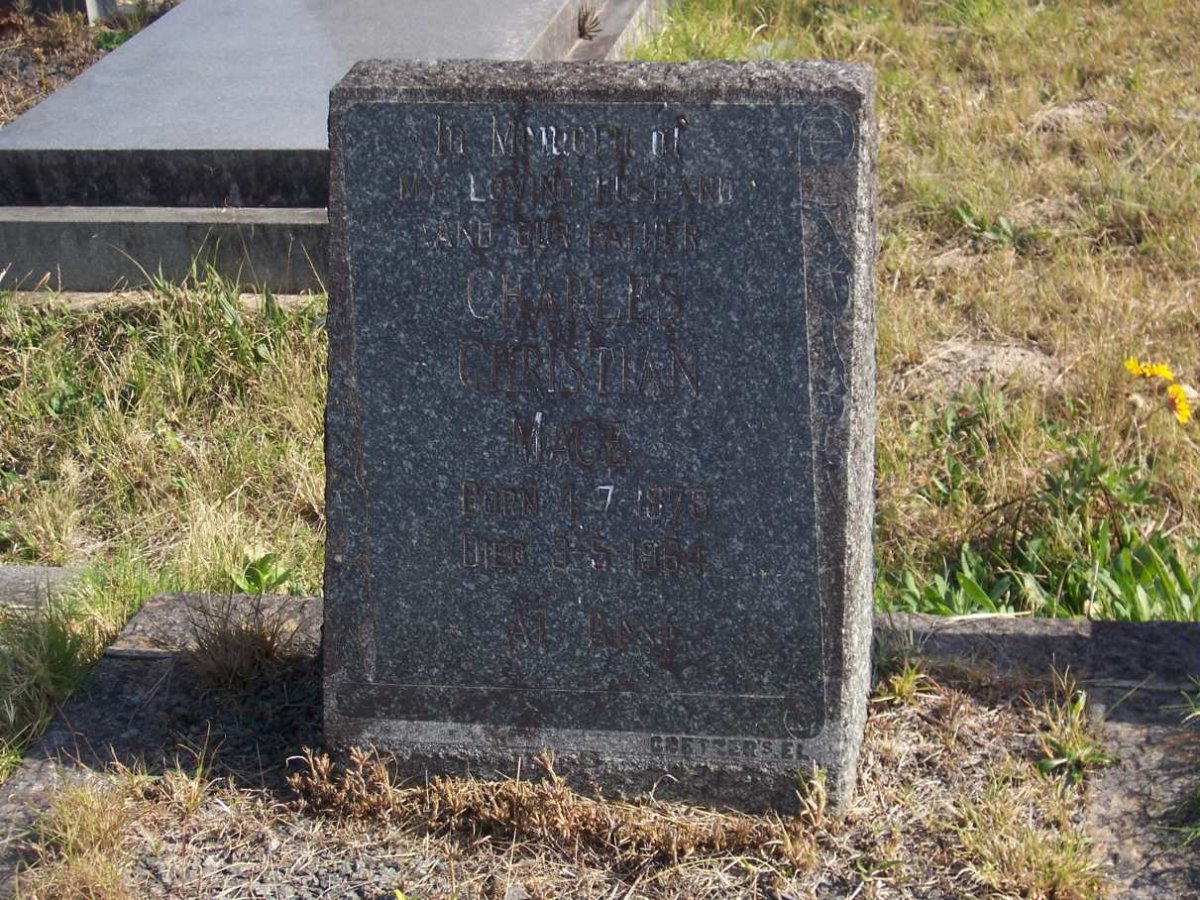 MACE Charles Christian 1878-1964