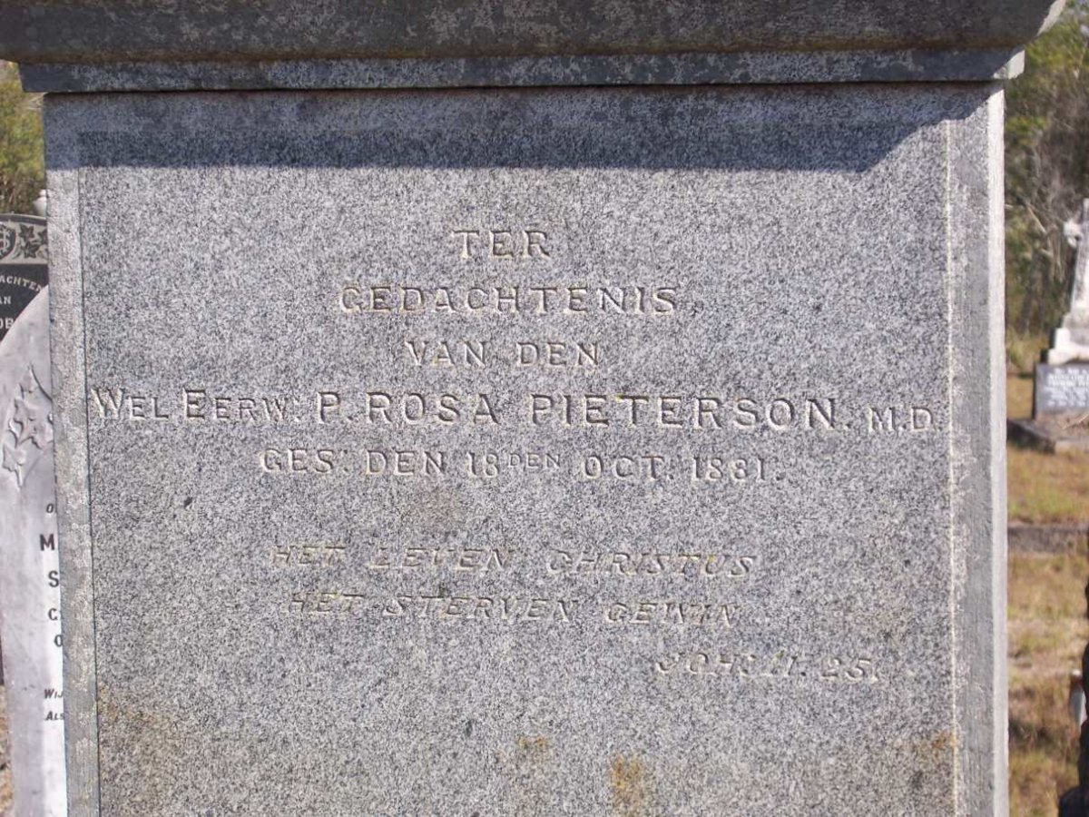 PIETERSON P. Rosa -1881