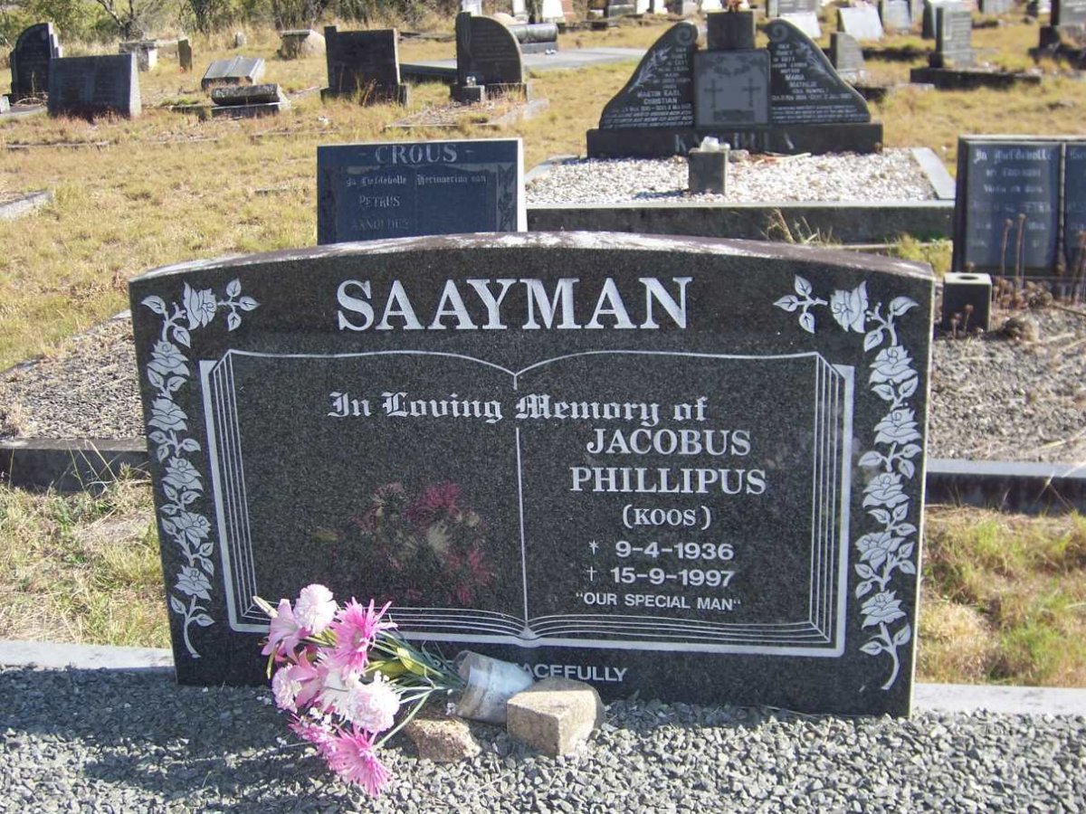 SAAYMAN Jacobus Phillipus 1936-1997