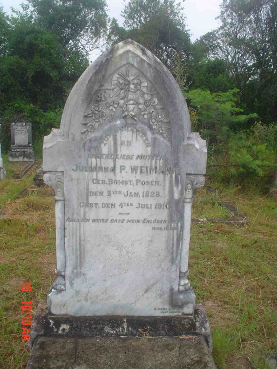 WEIMANN Julianna P. 1828-1910