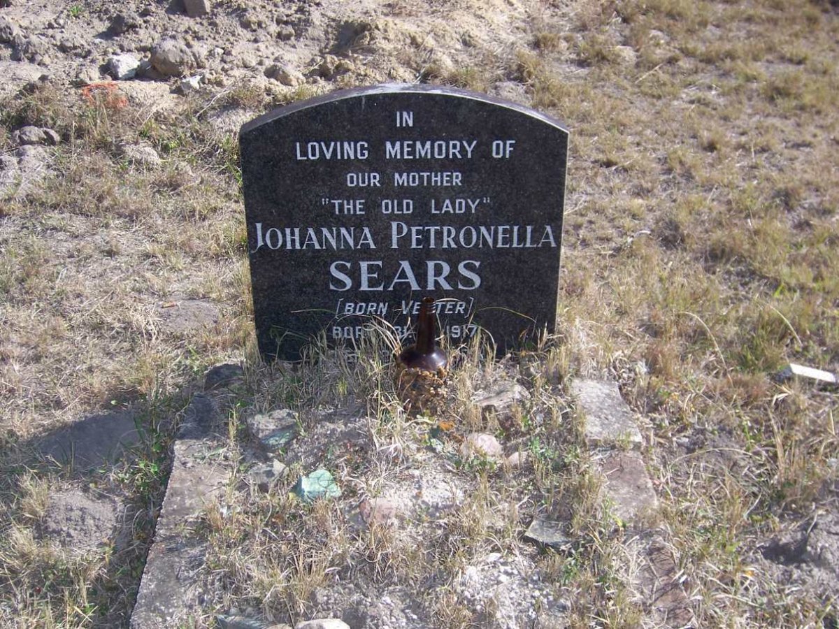 SEARS Johanna Petronella nee VENTER 1917-