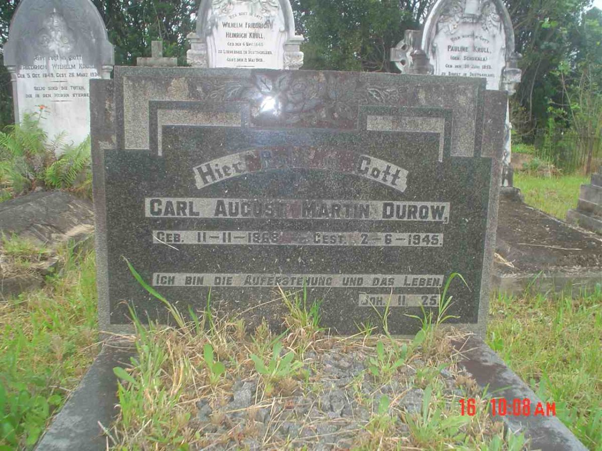 DUROW Carl August Martin 1868-1945