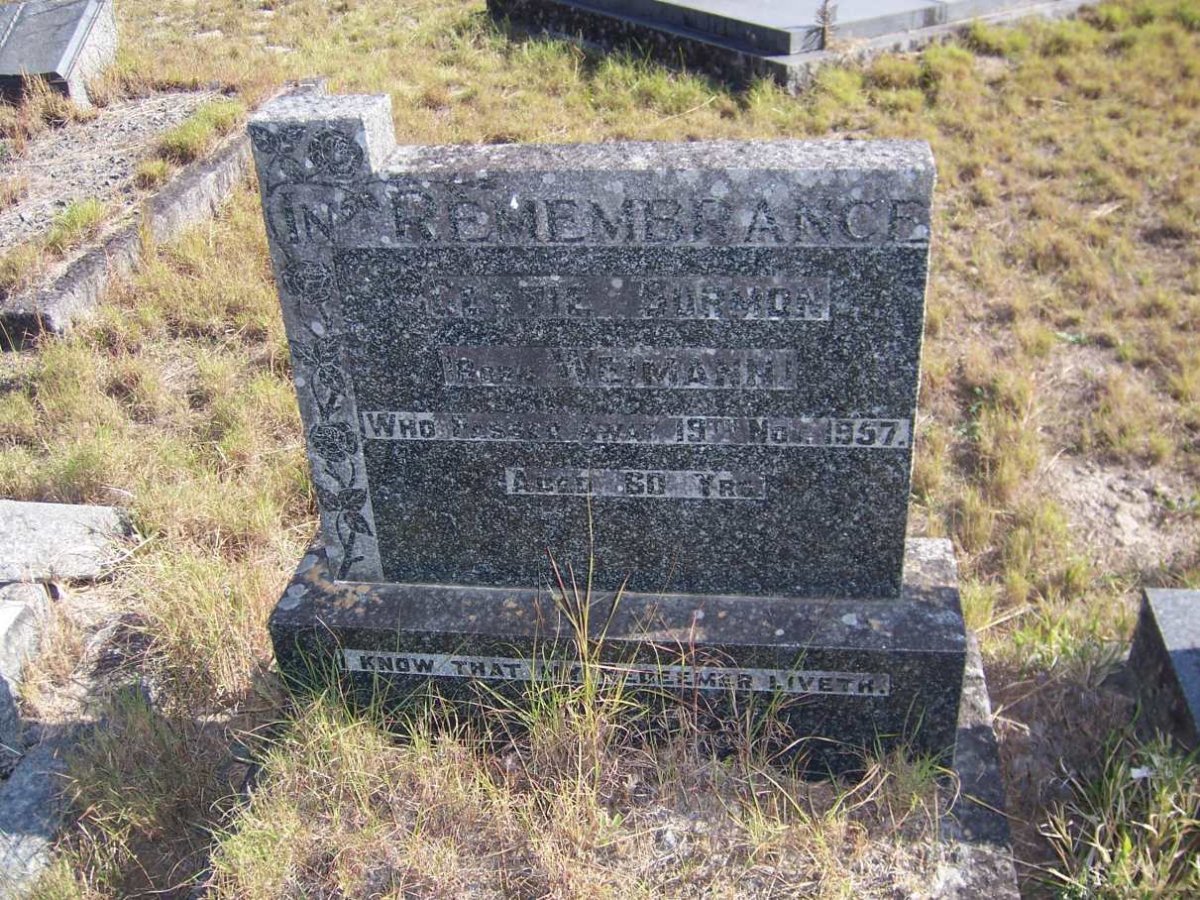 SURMON Gertie nee WEIMANN -1957