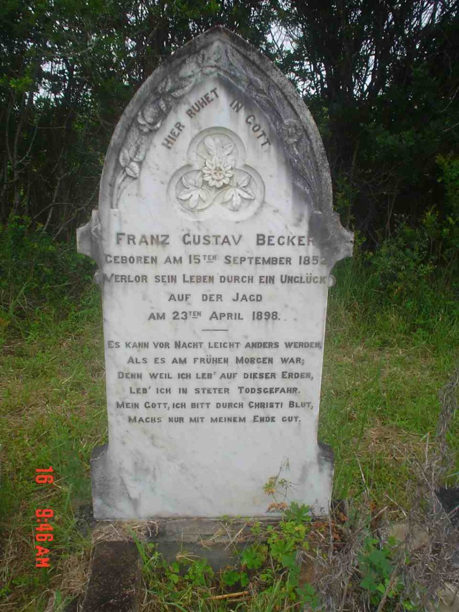 BECKER Franz Gustav 1852-1898