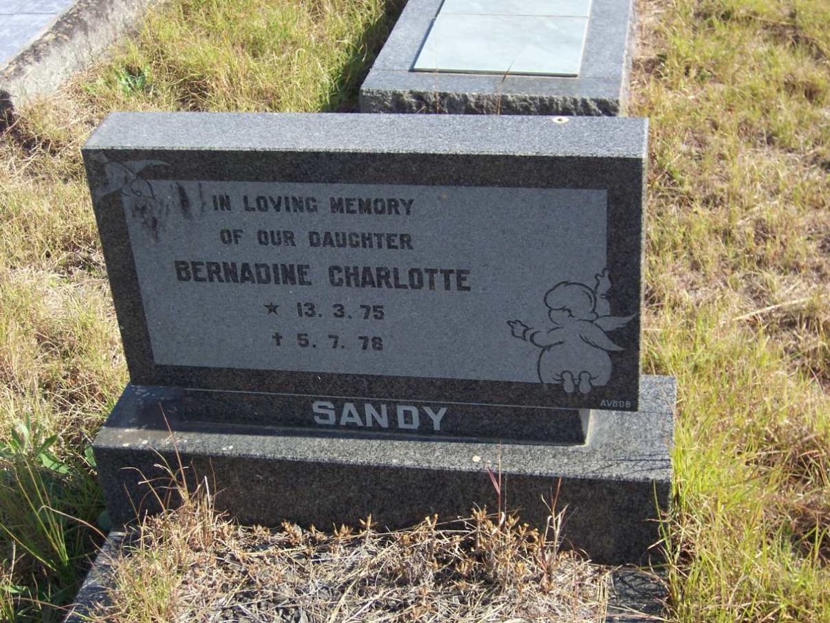 SANDY Bernadine Charlotte 1975-1978