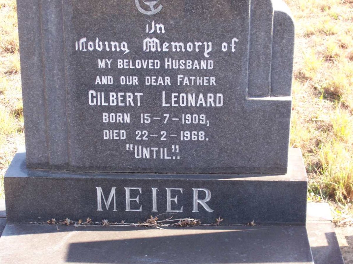 MEIER Gilbert Leonard 1909-1968
