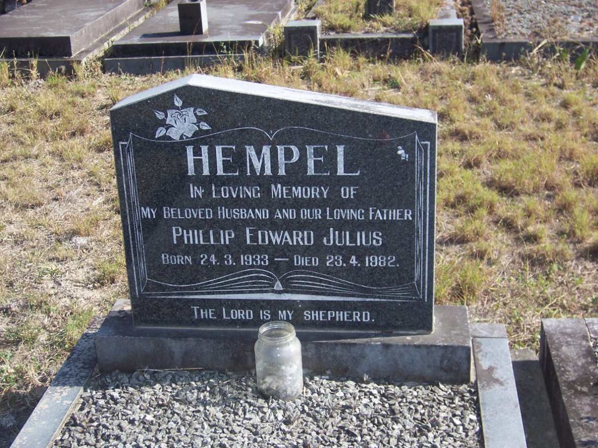 HEMPEL Phillip Edward Julius 1933-1982