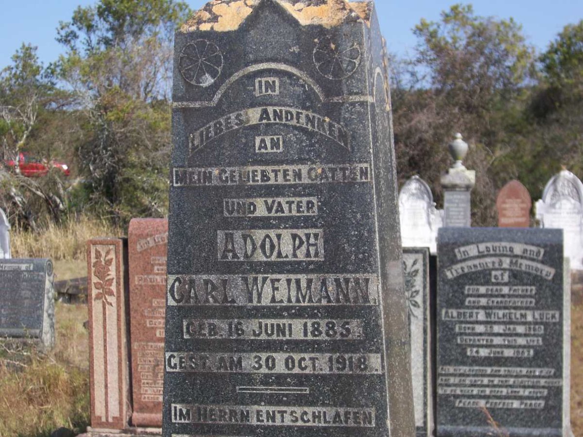 WEIMANN Adolph Carl 1885-1918